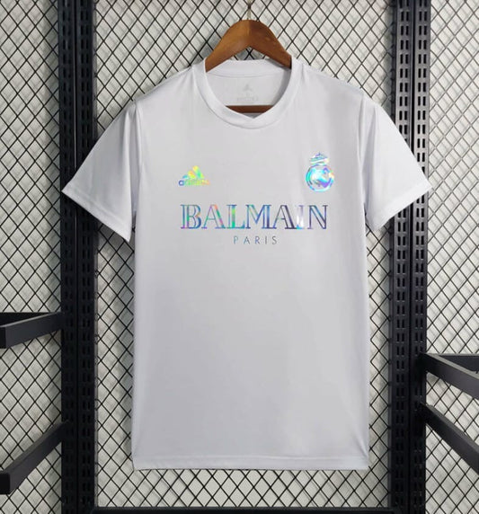 JERSEY REAL MADRID BALMAIN WHITE SPECIAL EDITION 23/24 MEN