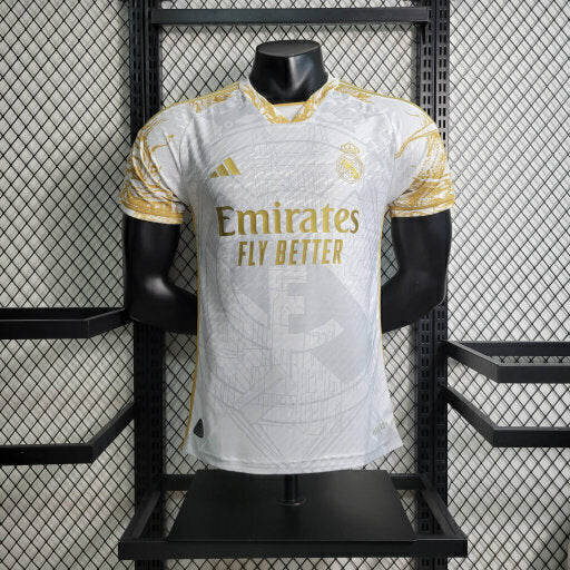 JERSEY REAL MADRID SPECIAL EDITION LIMITED GOLDEN 24/25 MEN (PLAYER VERSION)