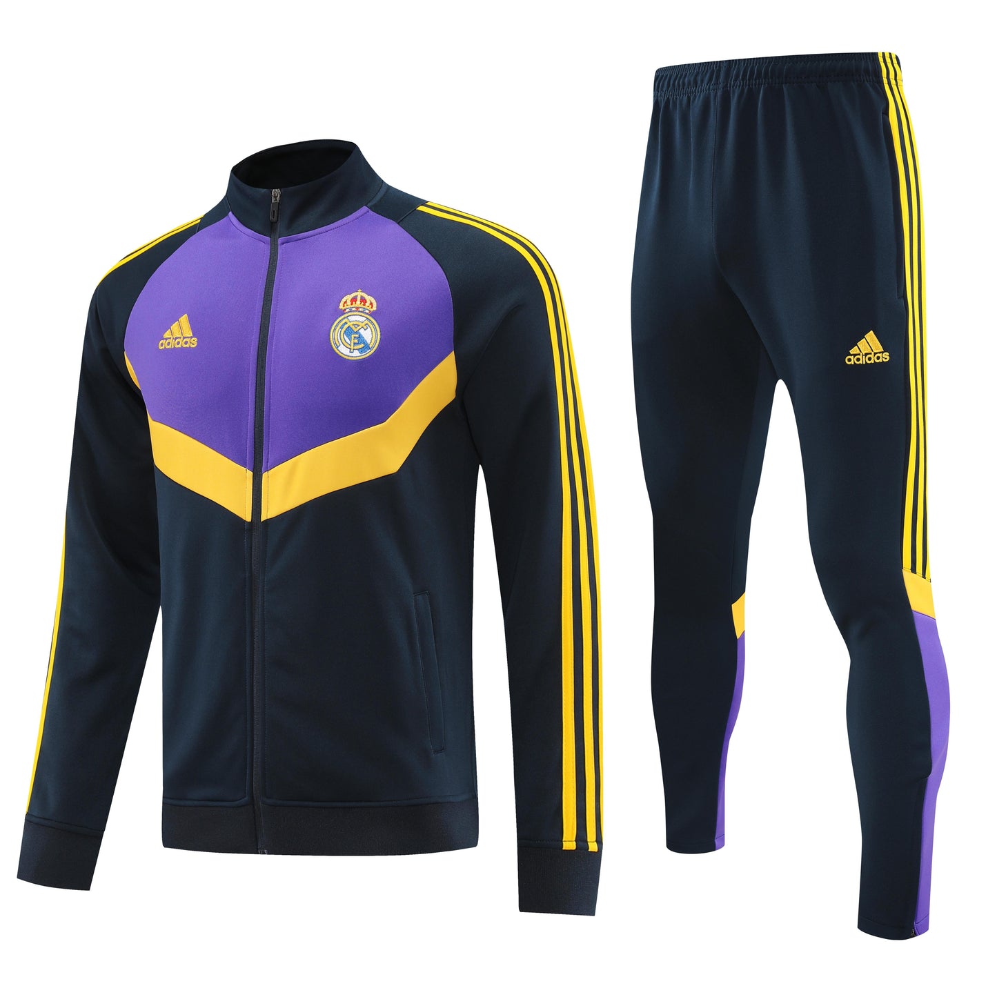 REAL MADRID  TRACKSUIT 24/25 - UNISSEX/UNISSEX - PURPLE E BLACK